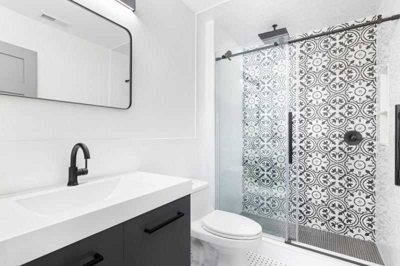Tile Patterned Shower Wall